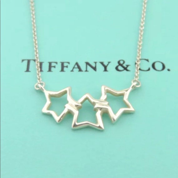 Tiffany Triple Star Necklace - Etsy Ireland