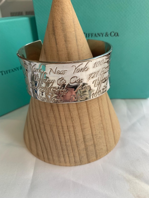 Tiffany Script Notes Cuff Bracelet - image 4
