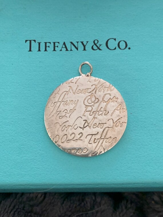 Tiffany & Company Script/Notes Round  Pendant - image 2