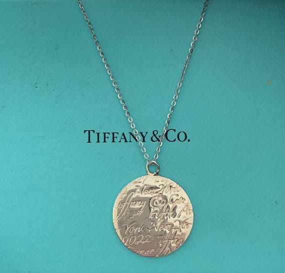 Tiffany & Company Script/Notes Round  Pendant - image 1