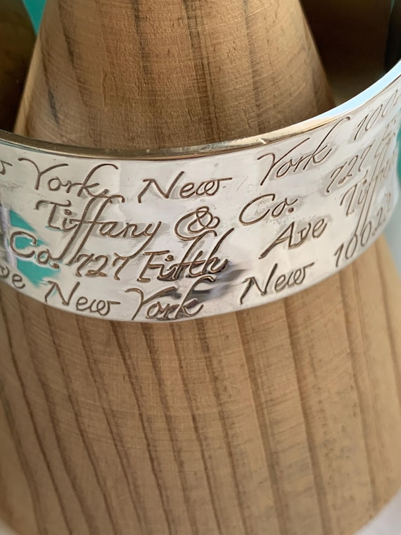 Tiffany Script Notes Cuff Bracelet - image 6