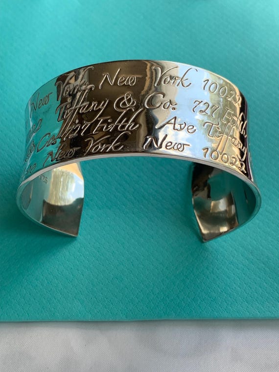 Tiffany Script Notes Cuff Bracelet - image 9