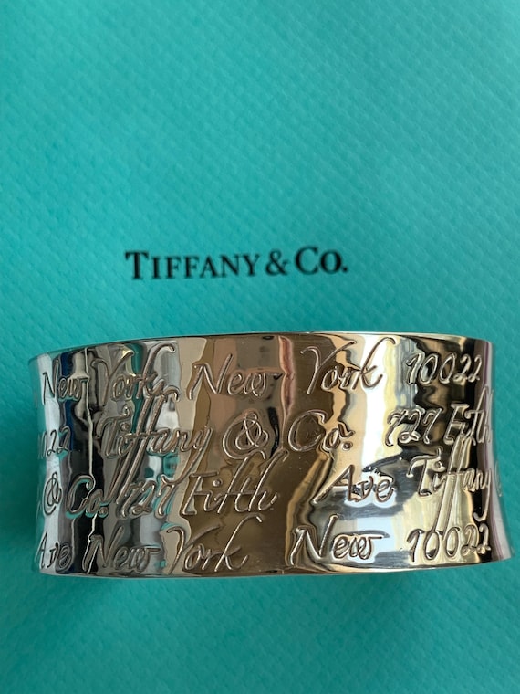 Tiffany Script Notes Cuff Bracelet - image 1