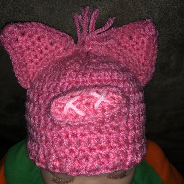 0-3 month piggy hat