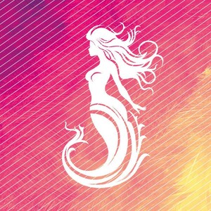 Plotter file mermaid for maritime ideas - Clipart Digistamp SVG vector graphics - Digital download files for printing and plotting