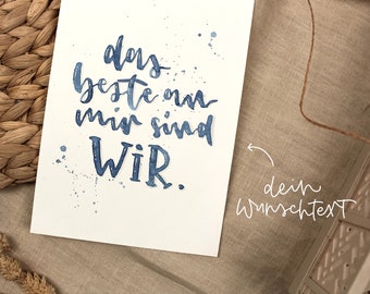 Poster Wunschtext / Handlettering