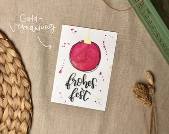 Christmas card "Christmas ball" / Postcard / DIN A6