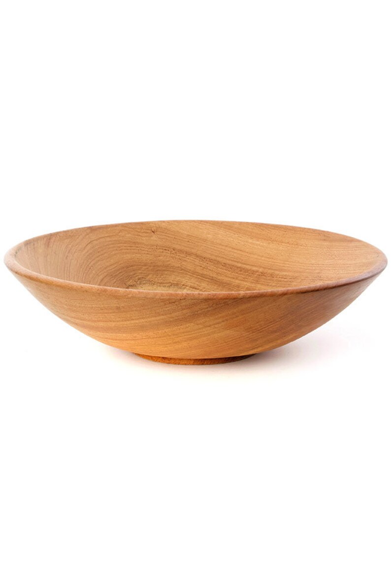 Extra Large Mahogany Wood Salad Bowl from Zimbabwe Etsy