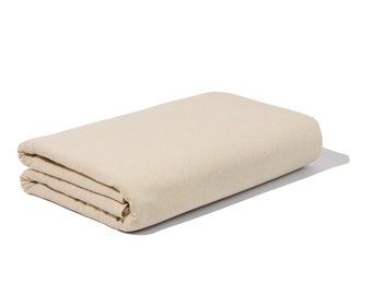 Tela de muselina 100% orgánica cortada a medida - Tela de muselina sin blanquear - Uso para cortinas, fondos, bordados, artículos de ropa, bolsos y más