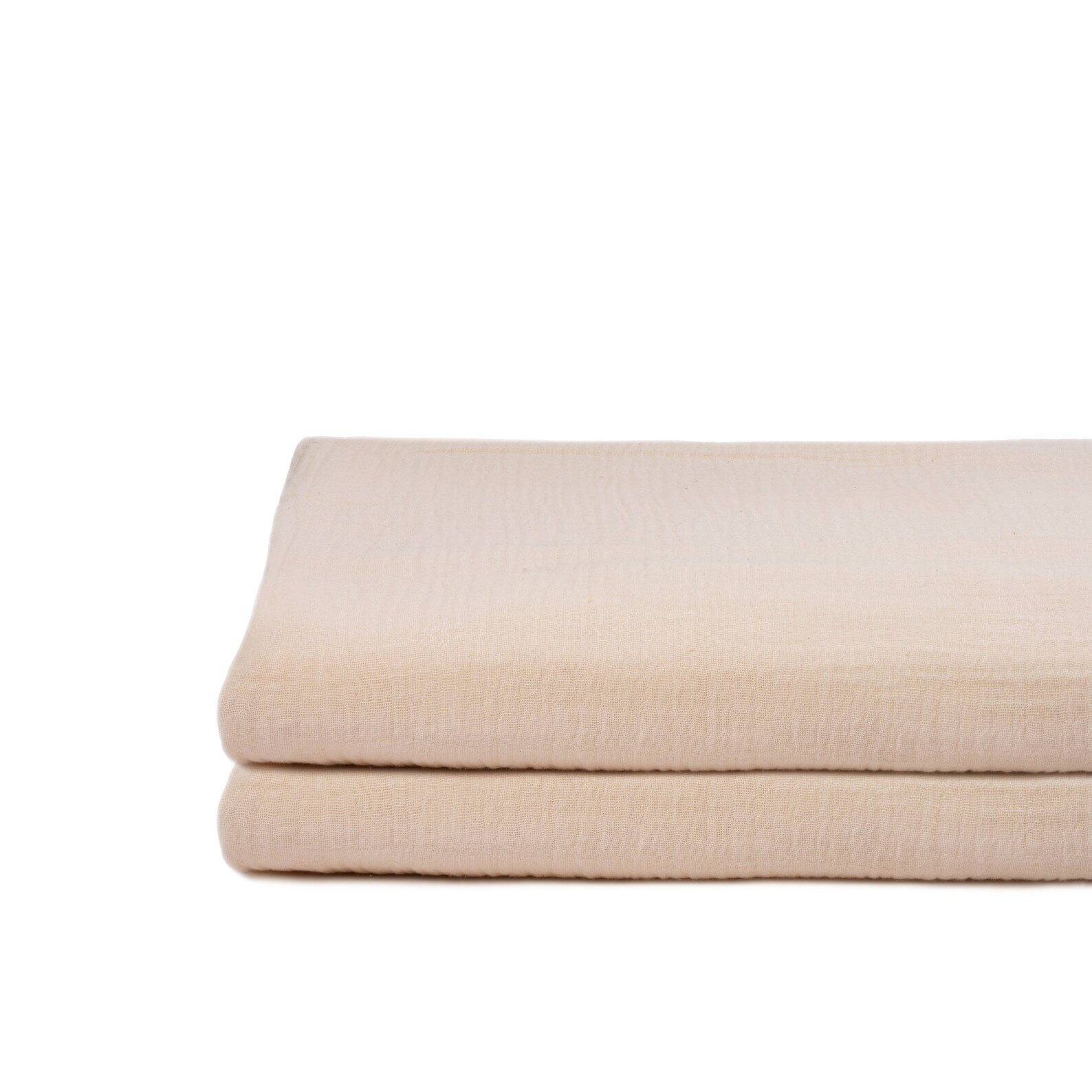 Double Layer Cotton Gauze Fabric Organic Cotton 2 Layer Gauze Muslin Fabric by Yard Unbleached