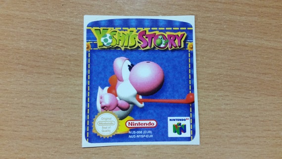 Nintendo 64 Yoshi's Story N64 Cartridge Replacement Game Label