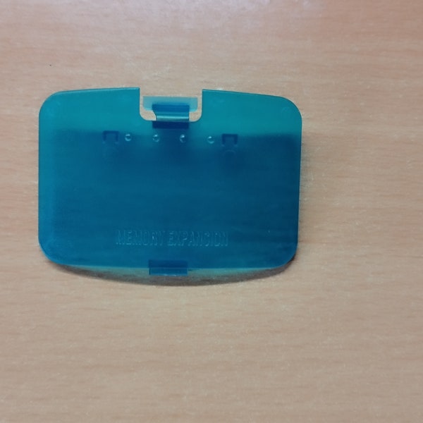 Nintendo 64 Jumper Pak / Memory Expansion Replacement Cover - Door - Lid ! Funtastic Ice Blue !