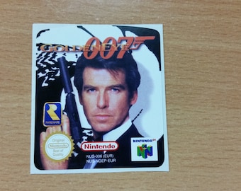 Nintendo 64 Golden Eye 007 N64 Cartridge Replacement Game Label Sticker Precut