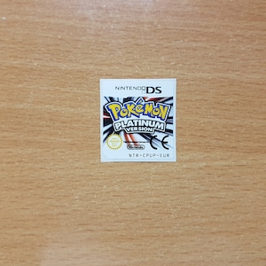 ニンテンドーDS ポケモン プラチナ 交換用ラベル デカール ステッカー ニンテンドーカートリッジ