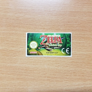 Gameboy Advance Zelda The Minish Cap Replacement Label Sticker Nintendo Cartridge