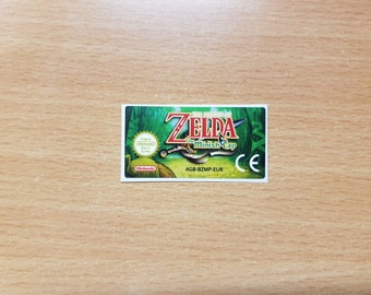 Gameboy Advance Zelda The Minish Cap Replacement Label Sticker Nintendo Cartridge