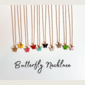 butterfly necklace, gold butterfly jewelry,  silver butterfly necklace, fainty mariposa necklace, matching necklaces, gift for her