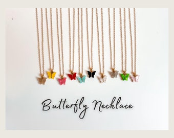 butterfly necklace, gold butterfly jewelry,  silver butterfly necklace, fainty mariposa necklace, matching necklaces, gift for her