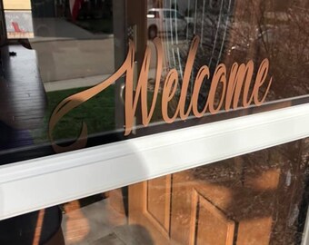 Welcome Front Door Decal