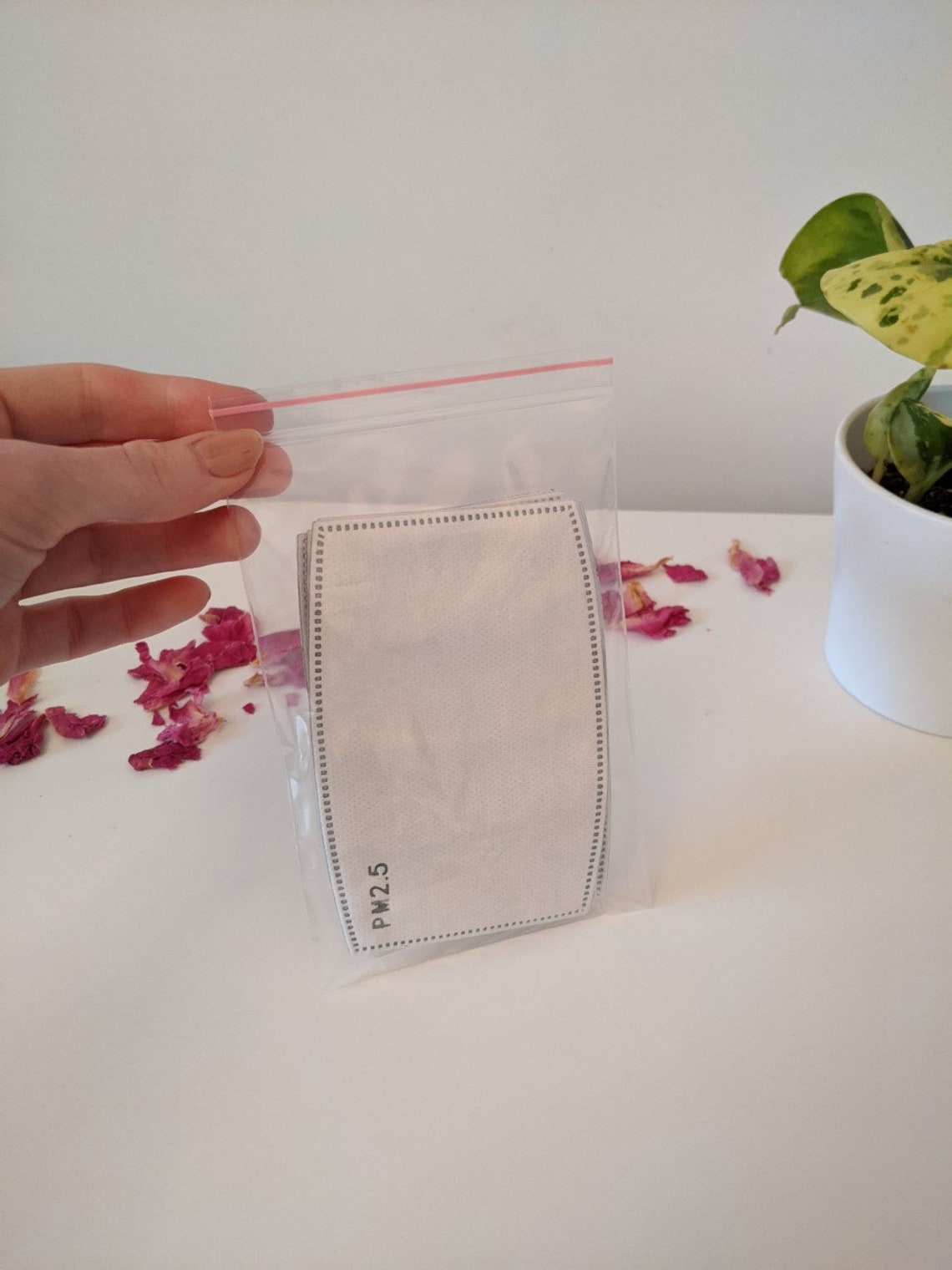 Face mask filters pack of 5 Disposable filters for face mask Etsy