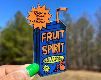 Fruit of the Spirit Juice Box Sticker – Faith-Based Vinyl Decal