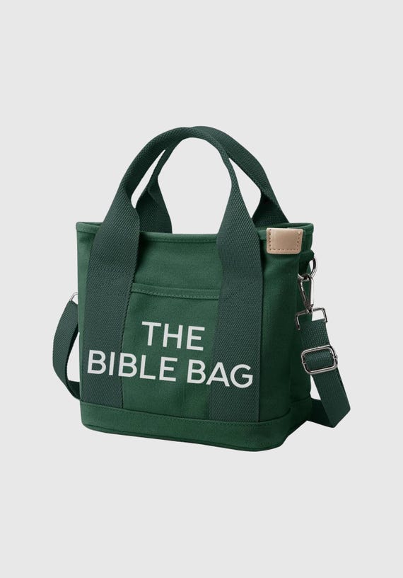 Small Bible Bag Canvas Tote