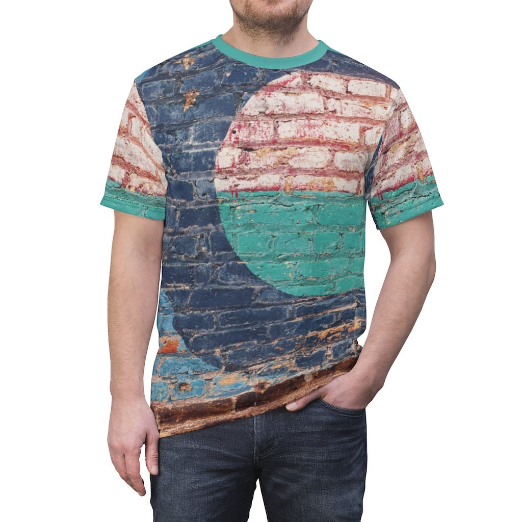 Unisex Art T-Shirt AOP T-Shirt Tshirt with Art Distressed | Etsy