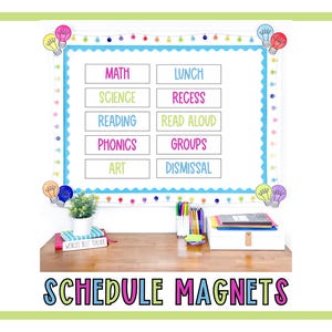 Benutzerdefinierte Magnete für Klassenzimmer Magnete für Whiteboard Elementare Dekor Wochentage Schulfächer Personalisierter Namensmagnet des Lehrers