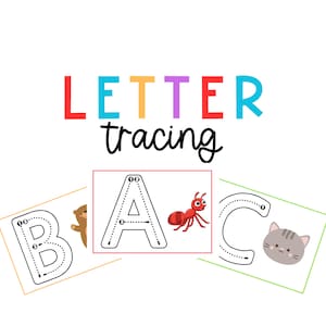 Schede per tracciare l'alfabeto, ABC, PreK Task Box, Contenitori per il mattino, Lettere maiuscole cancellabili a secco, Attività per il momento tranquillo in età prescolare, istruzione parentale per bambini di 3 anni