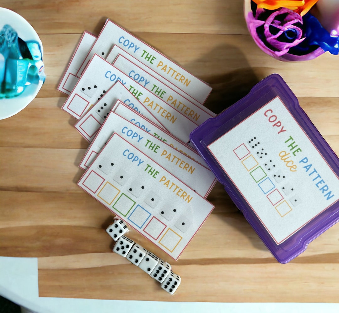 Pattern Activity for Preschoolers Morning Bin Task No Prep Activity ...