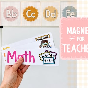 Classroom Daily Schedule Magnets Back to School Decor Daily Visual Schedule Preschool Classroom Management Classroom Schedule Cards PreK