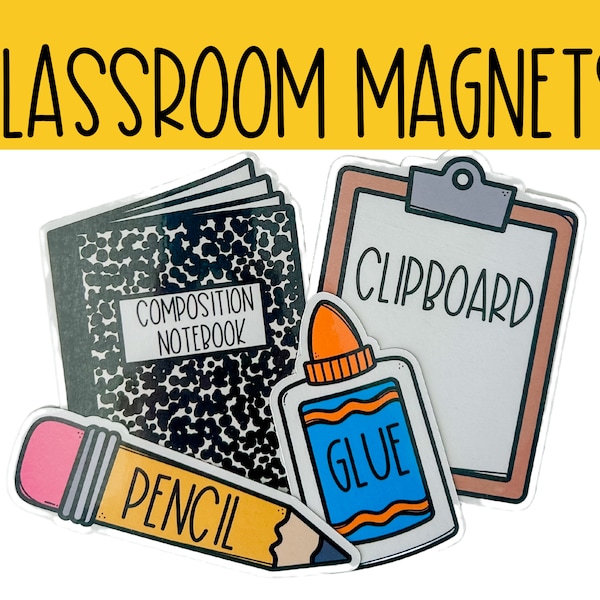 Visual Aid Card  School Magnet for Whiteboard Magnet You Will Need School Supplies Whiteboard Decor Classroom Decor Teacher Back to School