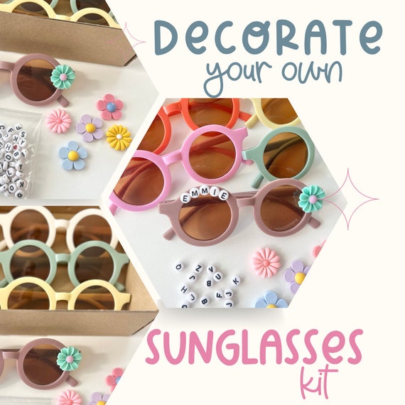 DIY Kid Sunglasses Kit Summer Craft Kids Craft Supplies for Making Sunglasses DIY Kid Sunglasses Craft Supplies for Kids DIY Summer Activity