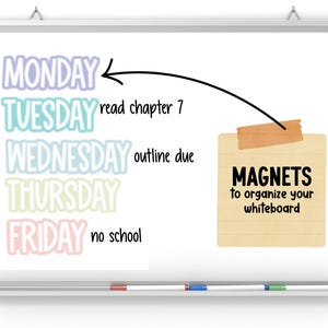 Anpassad magnetisk whiteboardtavla för klassrummet | Lärarmagneter | Tavladekor och organisation | Klassrumsmagneter