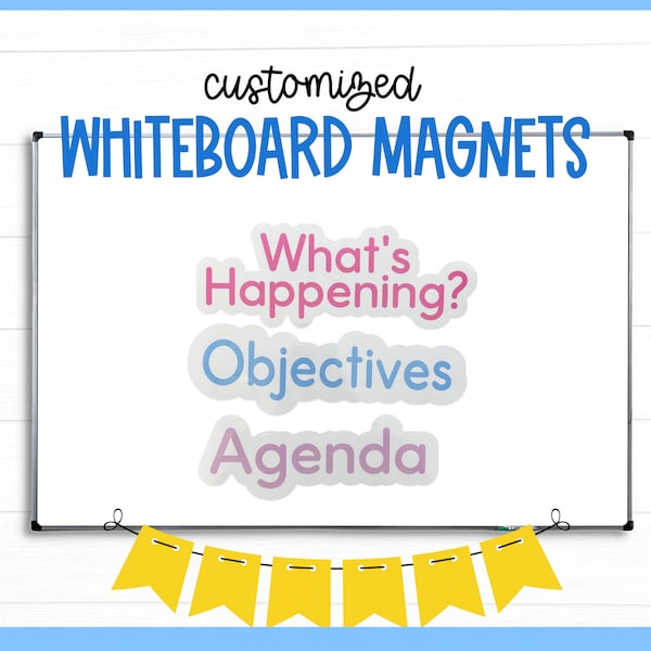 Magnets For Classroom Customized Whiteboard Magnets Elementary Jr High Decor Colorful Magnets Days of the Week Schedule Cards Visual Magnets