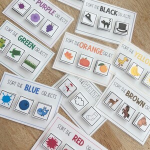 Color Sorting Activity Color Identification Preschool Prek Centers ...