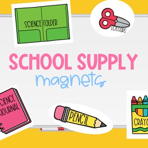 Imanes para el aula Tarjetas de ayuda visual Necesitará Útiles escolares Imanes para pizarra blanca Ayuda para maestros Recursos para maestros Regreso a clases Lápiz