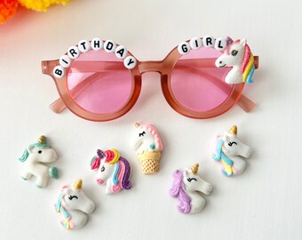 Birthday Girl Sunglasses Birthday Girl Accessories Unicorn Birthday Party Unicorns Girl Party Custom Birthday Gift Sunglasses with Name