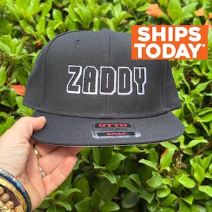 Personalized Custom Snapback Hat Six Panel Flat Bill Snap Back Hat Cap,  Letters, Custom Made to Order, Flat Bill Hats