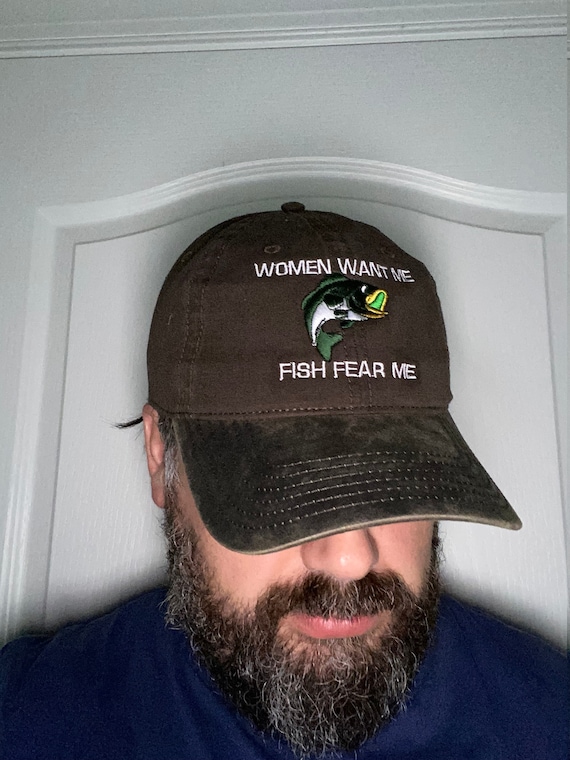 Women Want Me, Fish Fear Me Fishing Gear and Accessories Custom Embroidered  Dad Hat -  Israel