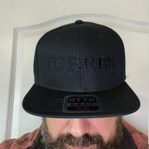 Gorra Snapback personalizada, de seis paneles y visera plana, con letras, hecha a medida, con visera plana.