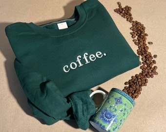 Personalized Embroidered Sweatshirt: Custom Text, Oversized Vintage Style
