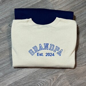 Custom Embroidered Crewneck Sweatshirt: Personalized Roman Numeral Gift
