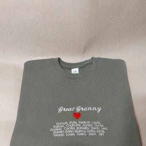Embroidered Mama Sweatshirt: Personalized Mom Crewneck