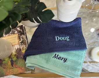 Personalized Embroidered Cotton Washcloth: Custom Kids Gift