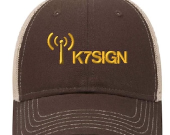Custom Embroidered Ham Radio Hat: Personalized Callsign Cap