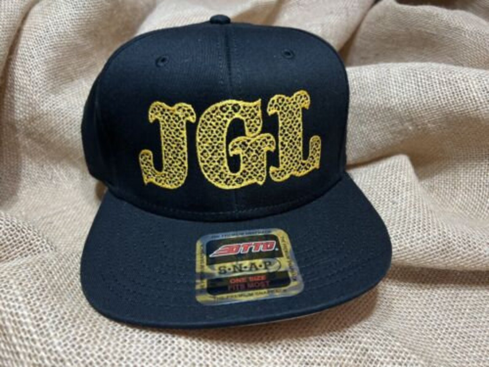 Crown Hats JGL Initials Letters Embroidery Your Name Hat Etsy
