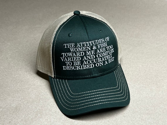 Trucker Hat Women Black 2 PCS Original Fishing Trucker Hat Vintage Graphic  Snapback Hat for Men and Women, Army Green, One Size : : Clothing,  Shoes & Accessories