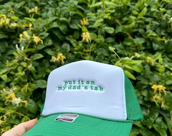 Custom Embroidered Foam Trucker Hat, Personalized Gift