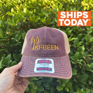 Hoed geborduurde amateurradioroepnaam / aangepaste roepnaam Ham Radio Cap / Custom Borduurwerk Field Day Hamfest Radio GMRS-operatorhoed